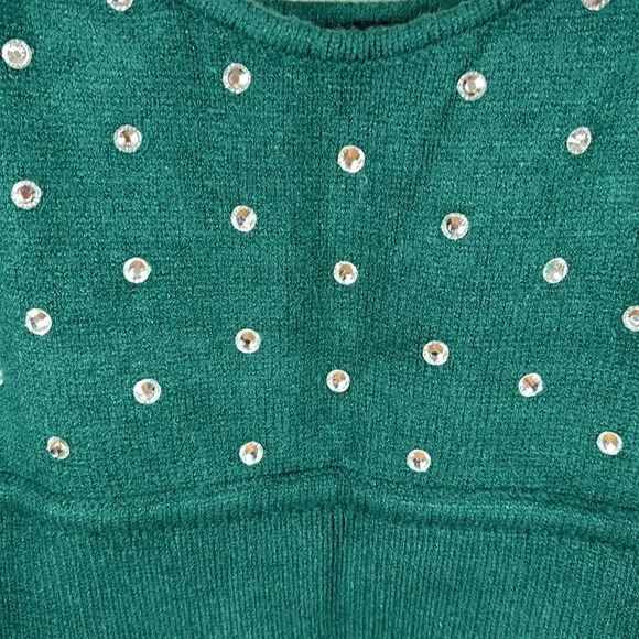 Boston Proper Green Sleeveless Jeweled Top - Picture 2 of 7